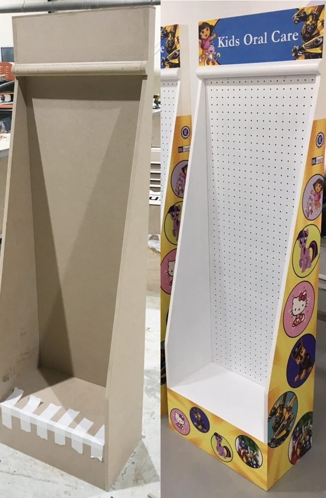 display unit in production and final